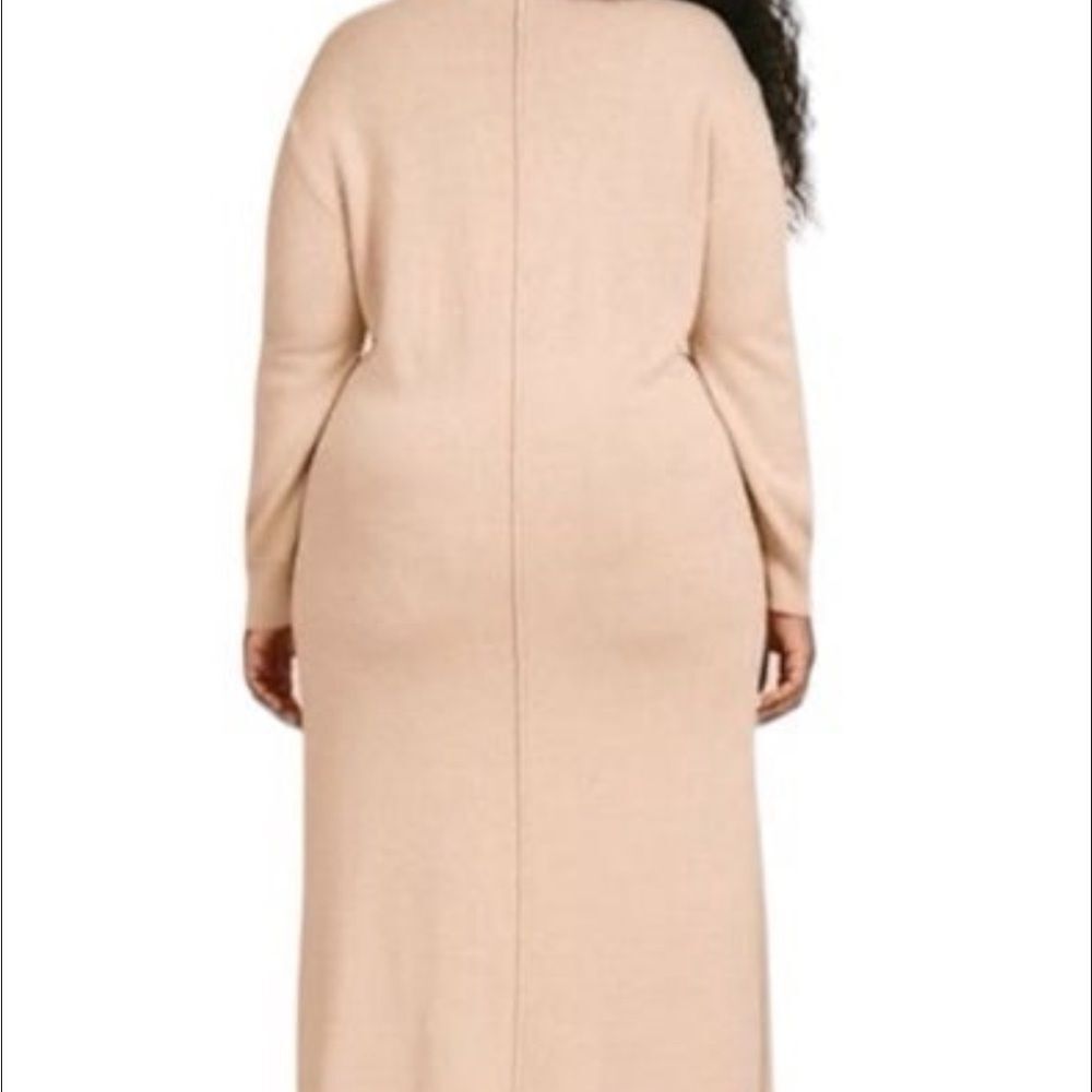 BNWT Cashmere/Cotton 11 Honore Oatmeal Nola Sweater Dress 3X. Retails $288 - Picture 9 of 11